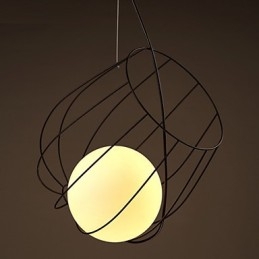 Lampada a sospensione in metallo di Retro Designers