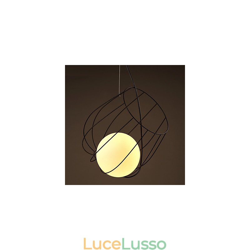 Lampada a sospensione in metallo di Retro Designers