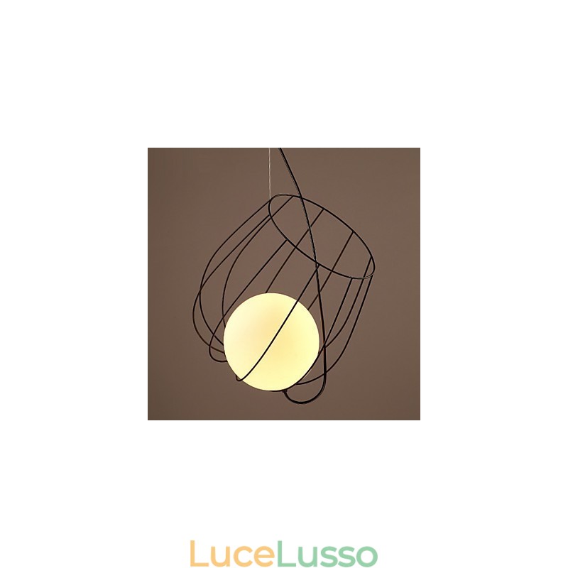 Lampada a sospensione in metallo di Retro Designers