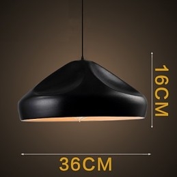 Lampada a sospensione in metallo con dipinto in stile retrò vintage mini