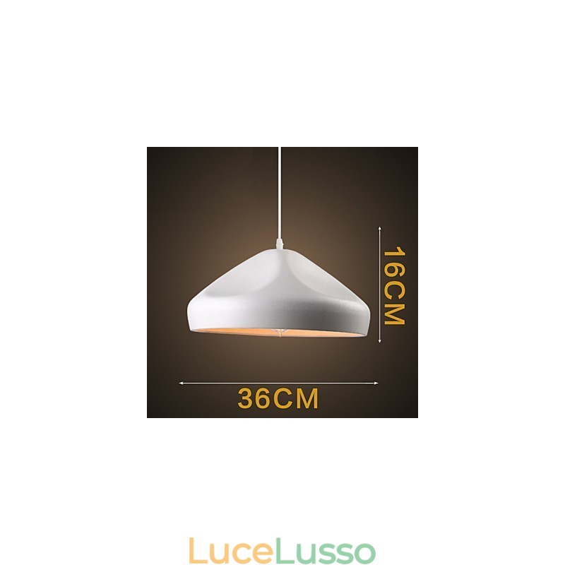 Lampada a sospensione in metallo con dipinto in stile retrò vintage mini