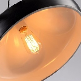 Lampada a sospensione in metallo con dipinto in stile retrò vintage mini