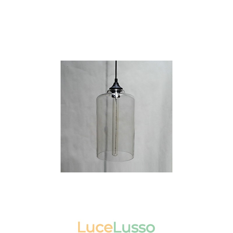 Pendente di design della bottiglia 1 luce Concise Iron Painting