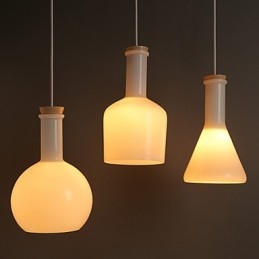 Linea di bottiglie di vetro bianco magico creativo contemporaneo e contrattuale Droplight