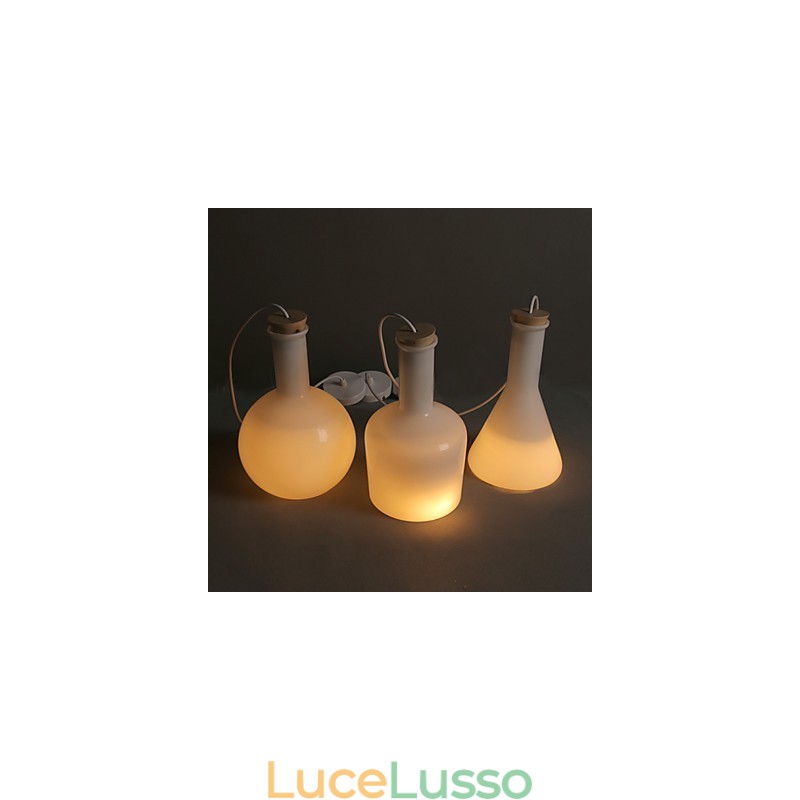 Linea di bottiglie di vetro bianco magico creativo contemporaneo e contrattuale Droplight