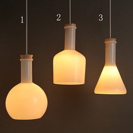 Linea di bottiglie di vetro bianco magico creativo contemporaneo e contrattuale Droplight
