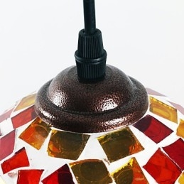 Lampada a sospensione in metallo con pittura contemporanea moderna