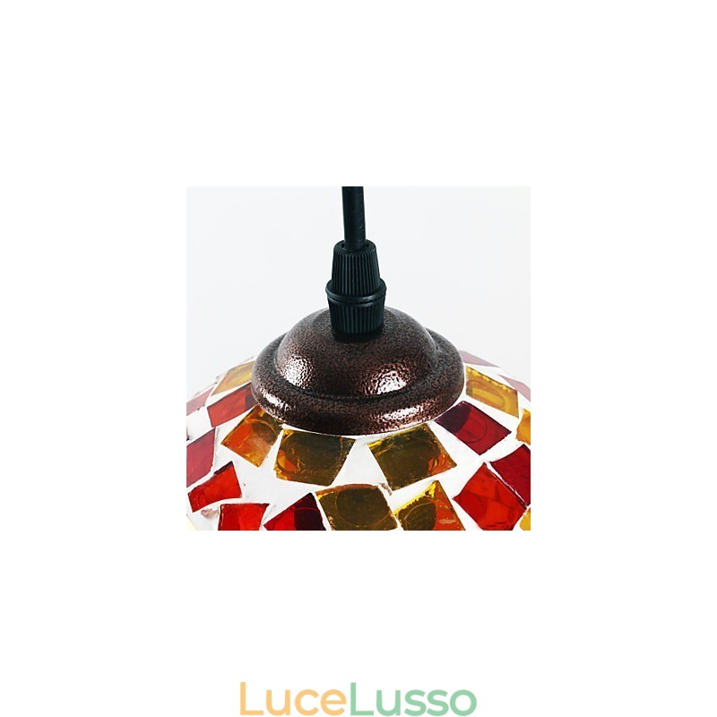 Lampada a sospensione in metallo con pittura contemporanea moderna
