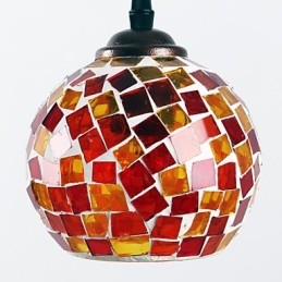 Lampada a sospensione in metallo con pittura contemporanea moderna