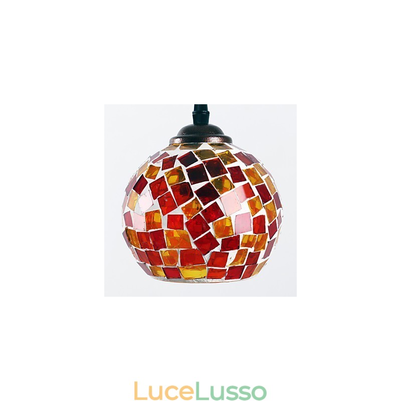 Lampada a sospensione in metallo con pittura contemporanea moderna