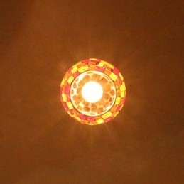 Lampada a sospensione in metallo con pittura contemporanea moderna