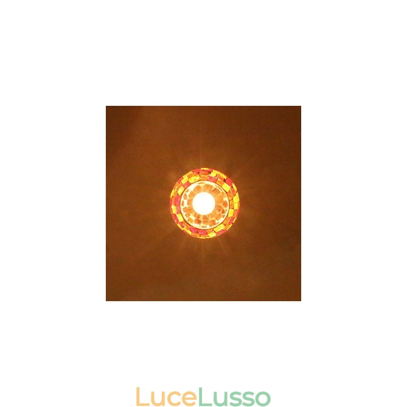 Lampada a sospensione in metallo con pittura contemporanea moderna