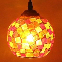 Lampada a sospensione in metallo con pittura contemporanea moderna