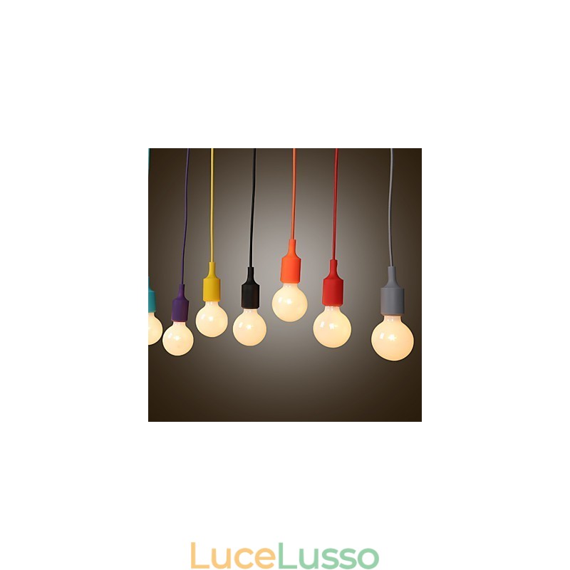Lampadario creativo in silicone a forma di drago arcobaleno