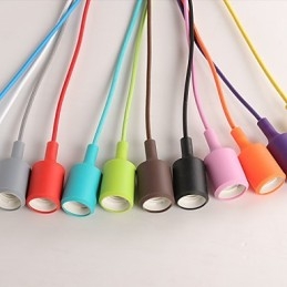 Lampadario creativo in silicone a forma di drago arcobaleno