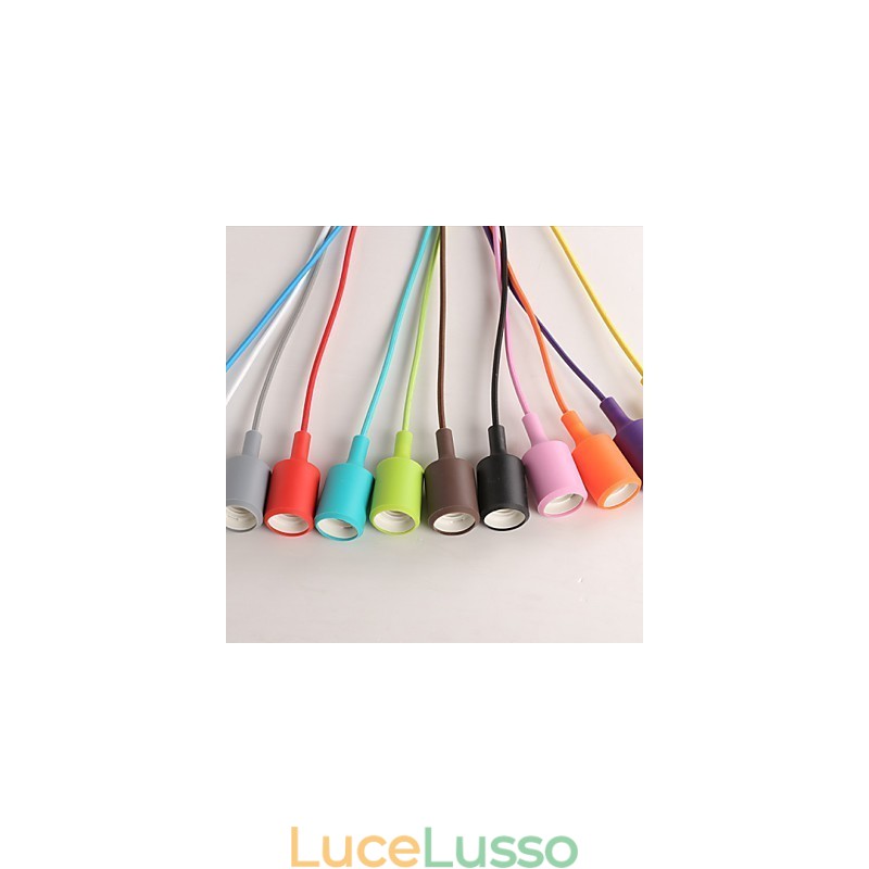 Lampadario creativo in silicone a forma di drago arcobaleno