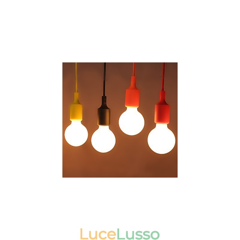 Lampadario creativo in silicone a forma di drago arcobaleno