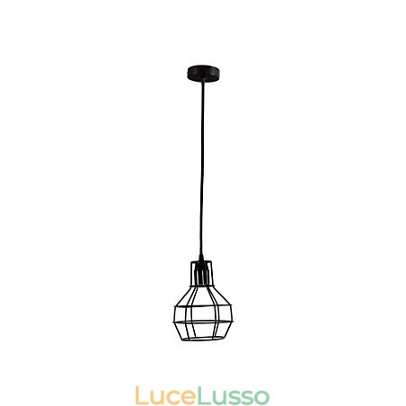 Lampada a sospensione in metallo con verniciatura in stile retrò Mini Garage Lampada a sospensione in metallo con verniciatura in stile retrò Mini Garage