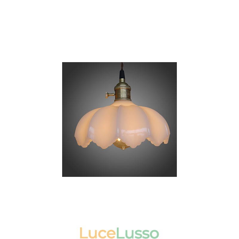 Luci di illuminazione retrò Lampada a sospensione in vetro