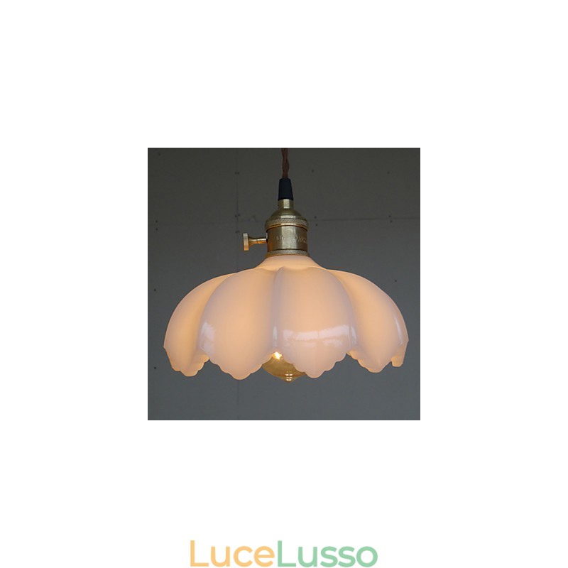 Luci di illuminazione retrò Lampada a sospensione in vetro