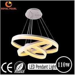 Vendita calda Colore bianco Acrilico Moderna Lampada a sospensione 130W