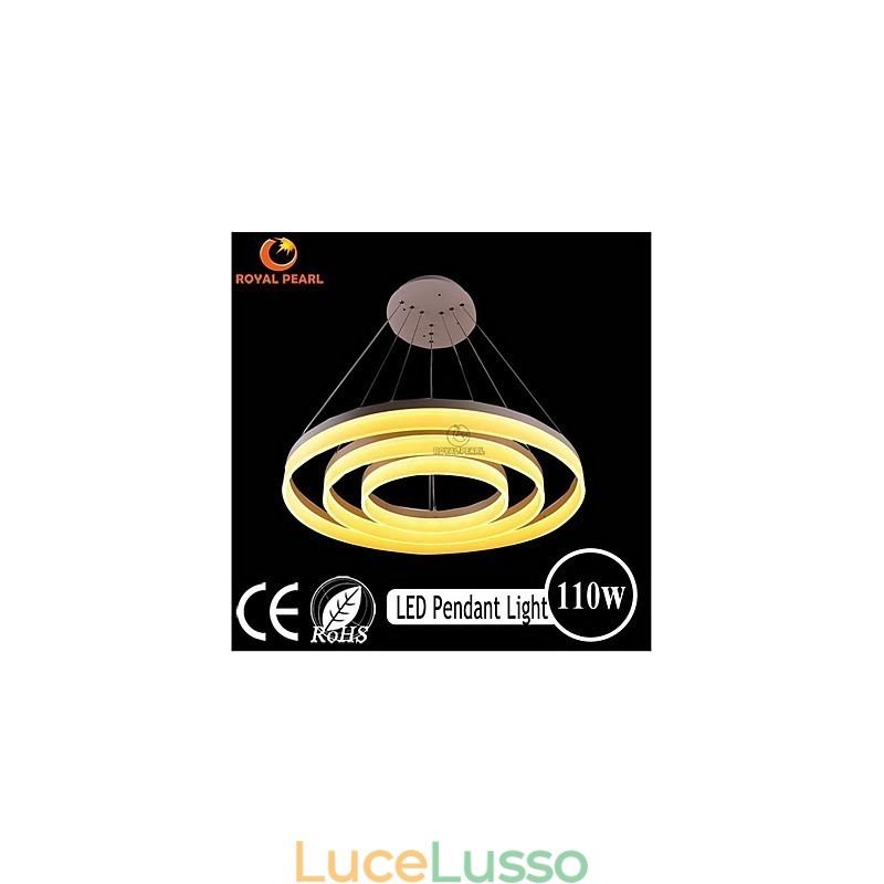 Vendita calda Colore bianco Acrilico Moderna Lampada a sospensione 130W