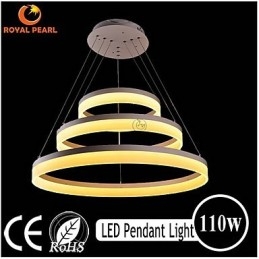 Vendita calda Colore bianco Acrilico Moderna Lampada a sospensione 130W