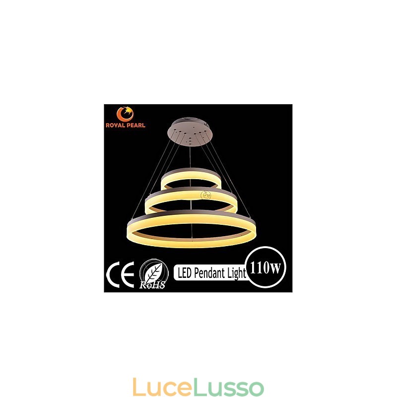 Vendita calda Colore bianco Acrilico Moderna Lampada a sospensione 130W