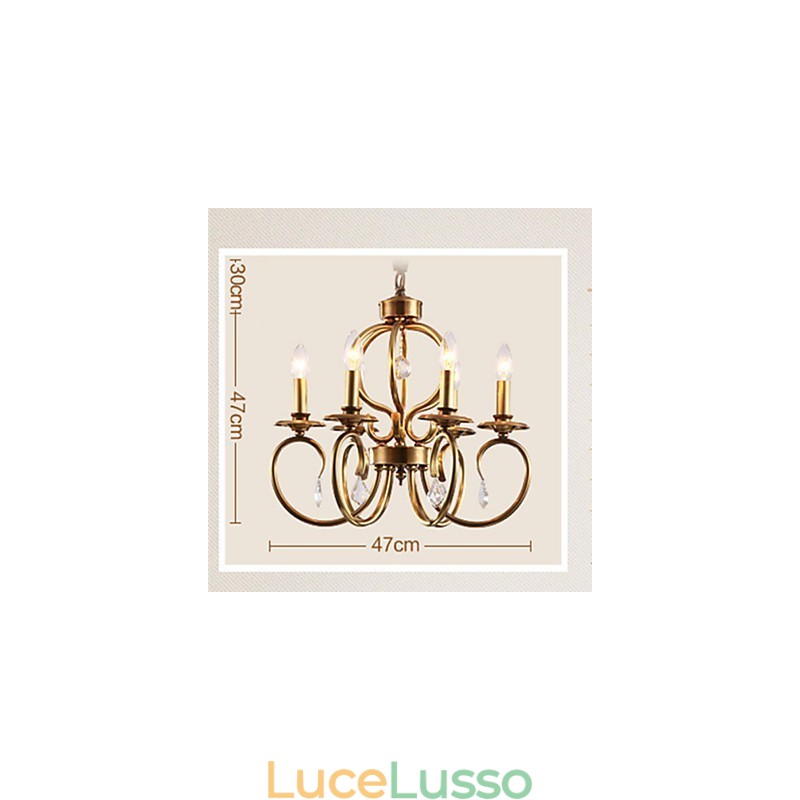 Lampadario a sospensione Mini stile tradizionale classico metallo