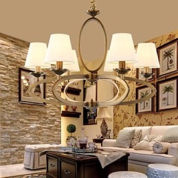 Lampadario in metallo elettroplaccato in stile rustico Lodge Vintage Mini
