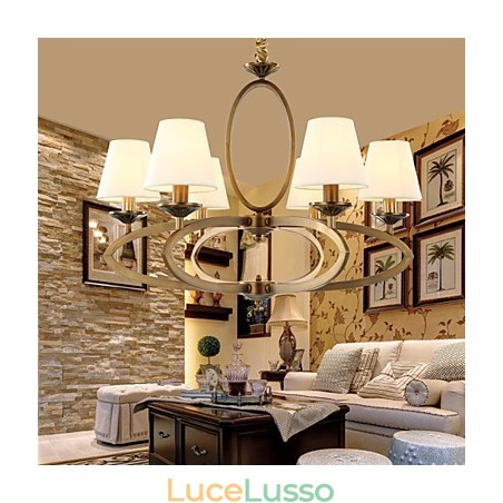 Lampadario in metallo elettroplaccato in stile rustico Lodge Vintage Mini Lampadario in metallo elettroplaccato in stile rustico Lodge Vintage Mini