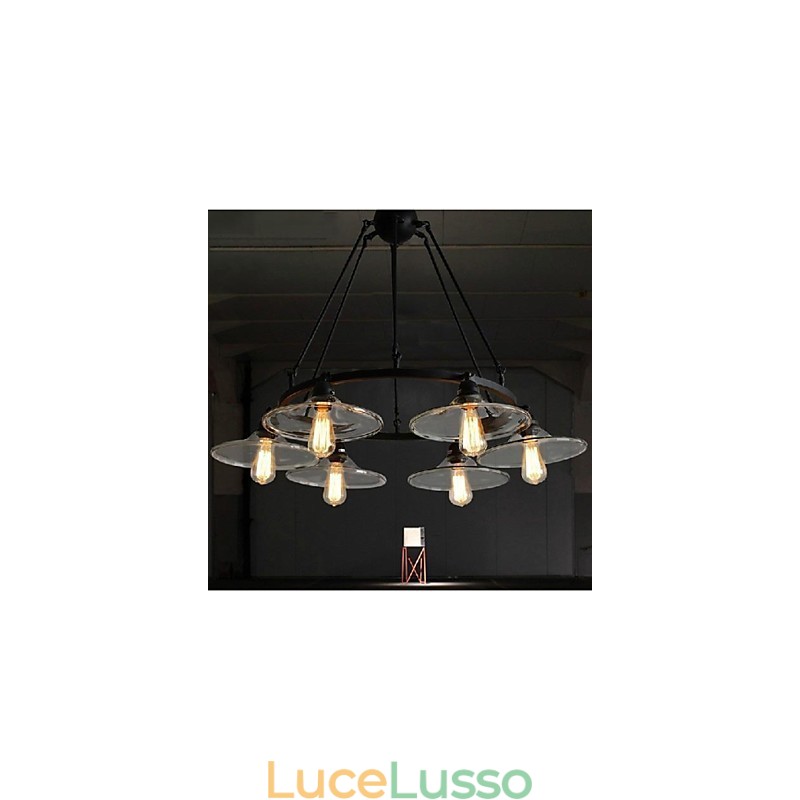Lanterna retrò vintage classica tradizionale in stile country mini, dipinta in metallo, lampada a sospensione da pranzo