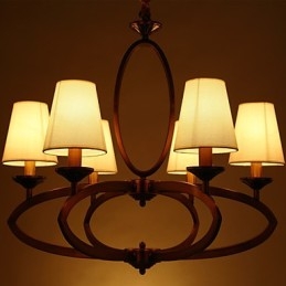 Lampadario in metallo elettroplaccato in stile rustico Lodge Vintage Mini