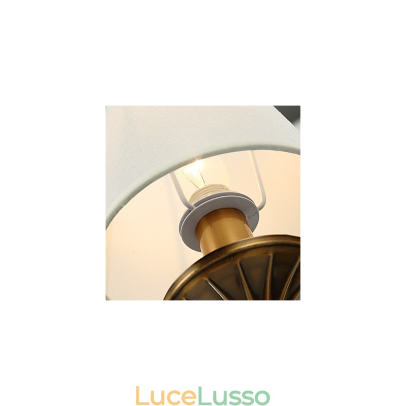 Lampadario in metallo elettroplaccato in stile rustico Lodge Vintage Mini