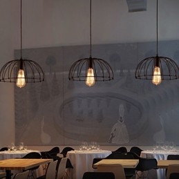 Lampada a sospensione in metallo di Retro Designers
