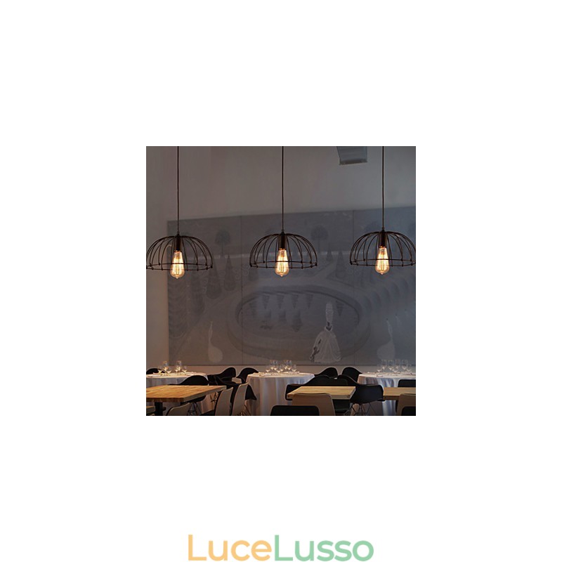 Lampada a sospensione in metallo di Retro Designers