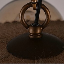 Lampadario in metallo dipinto di campagna, lampada a sospensione, camera da letto