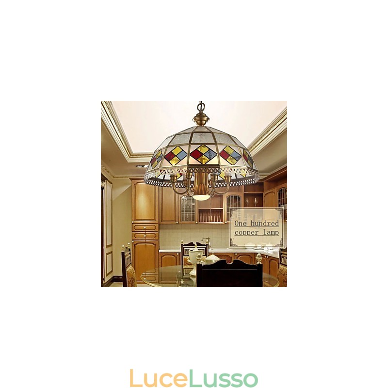 Lampade a sospensione in cristallo Mini stile tradizionale classico metallo