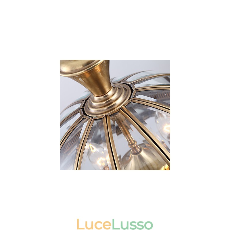 Lampade a sospensione in cristallo Mini stile tradizionale classico metallo