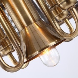 Lampade a sospensione in cristallo Mini stile tradizionale classico metallo