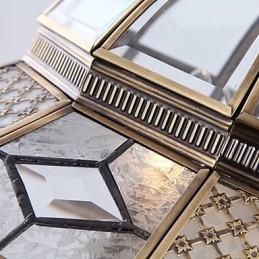Lampade a sospensione in cristallo Mini stile tradizionale classico metallo