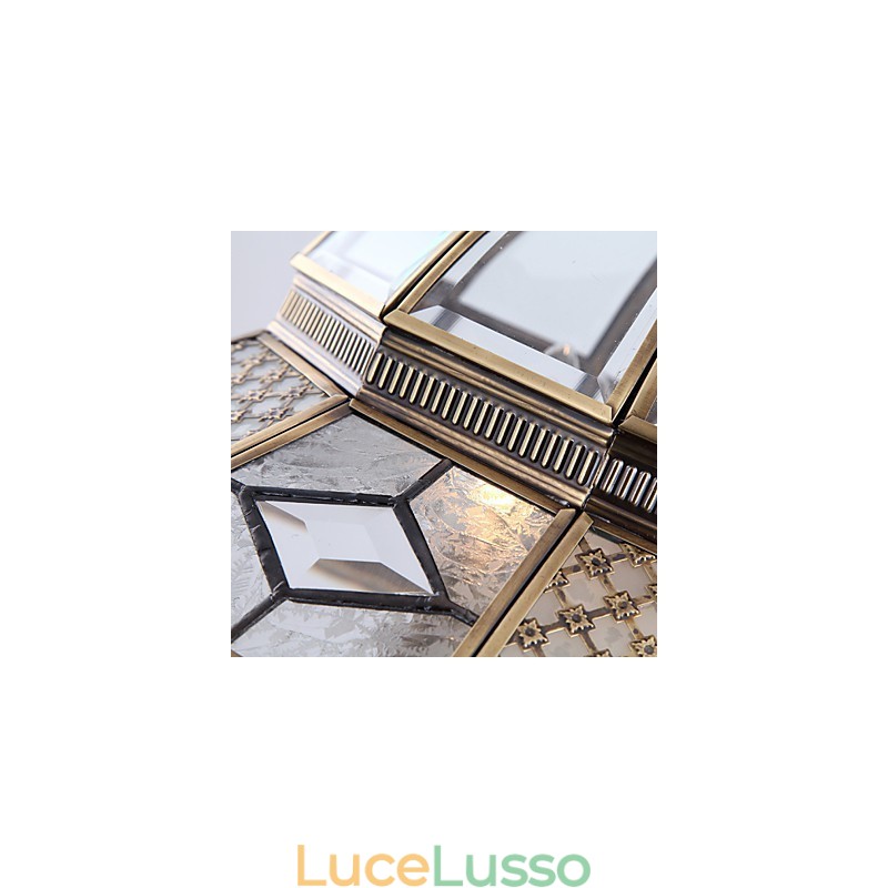 Lampade a sospensione in cristallo Mini stile tradizionale classico metallo