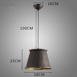 Lampada a sospensione in metallo di Retro Designers