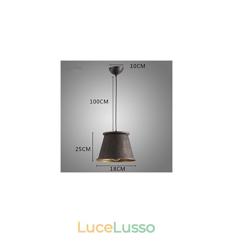 Lampada a sospensione in metallo di Retro Designers