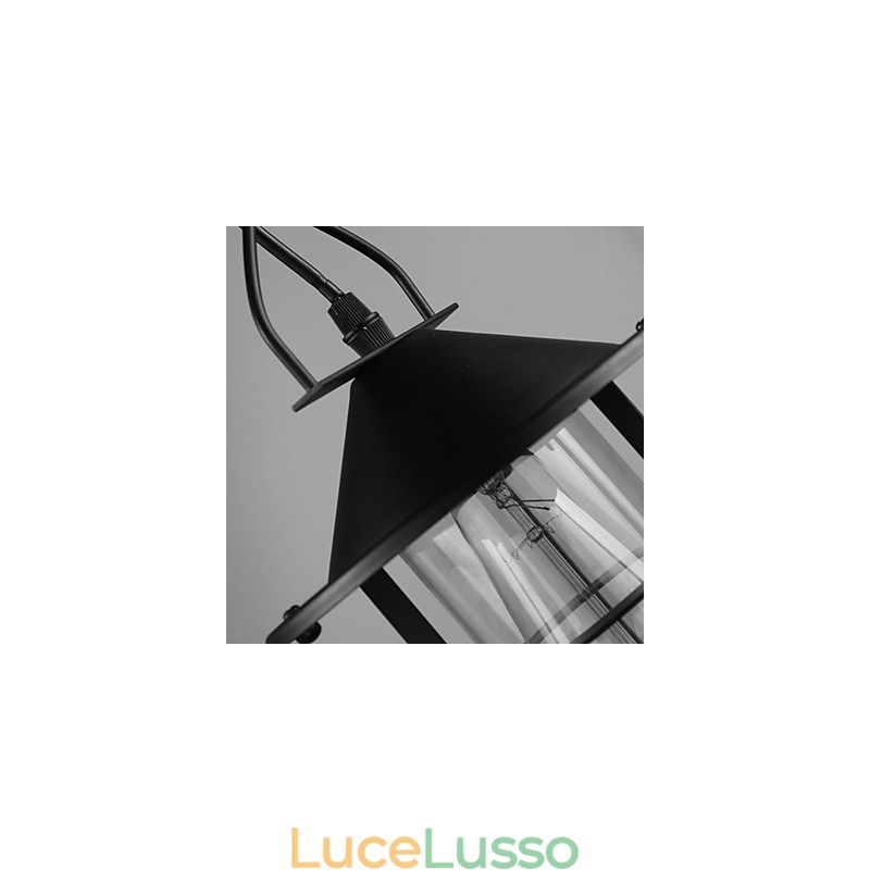 Lampada a sospensione in metallo con pittura country vintage per garage