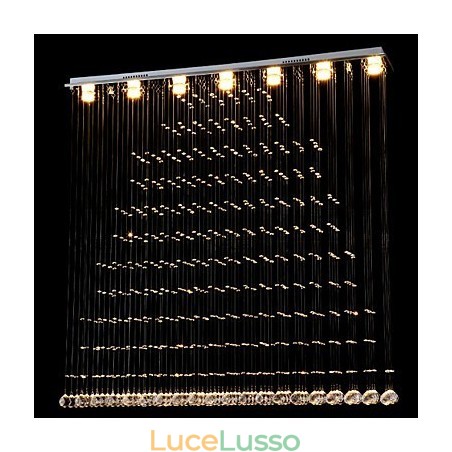 Lampada a sospensione in cristallo K9 Lampadario a sospensione con filo Illuminazione a soffitto Luce per interni Caffè Lampada a sospensione in cristallo K9 Lampadario a sospensione con filo Illuminazione a soffitto Luce per interni Caffè