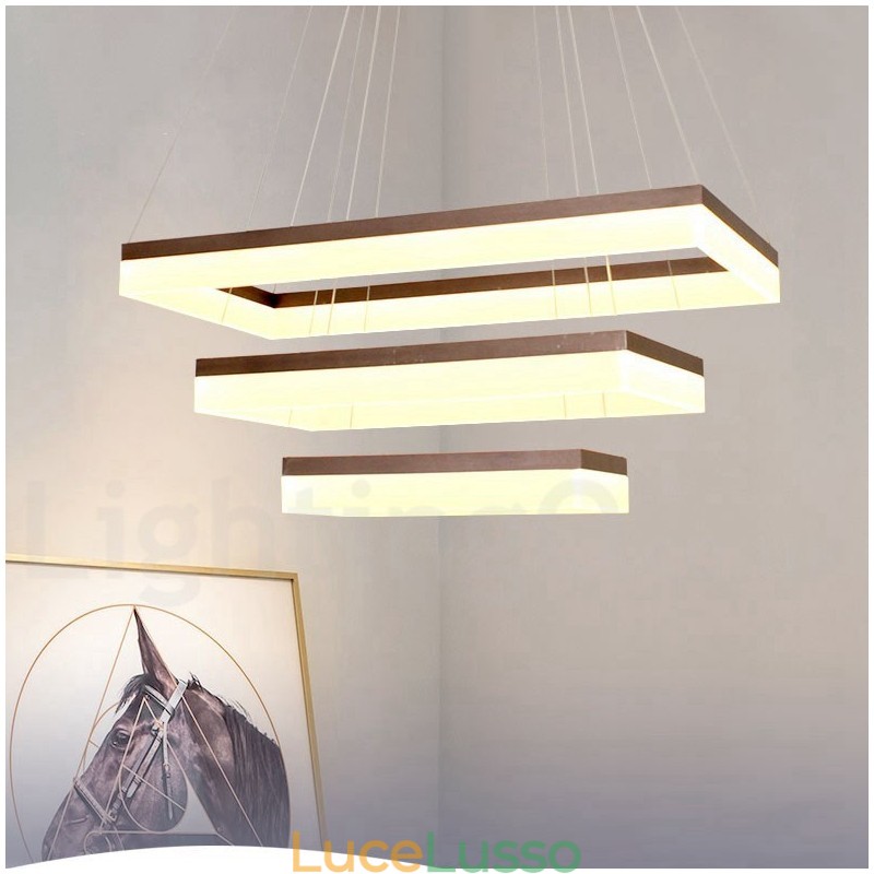 Lampada a sospensione moderna e contemporanea in stile Wi-Fi Smart dimmerabile a 3 livelli