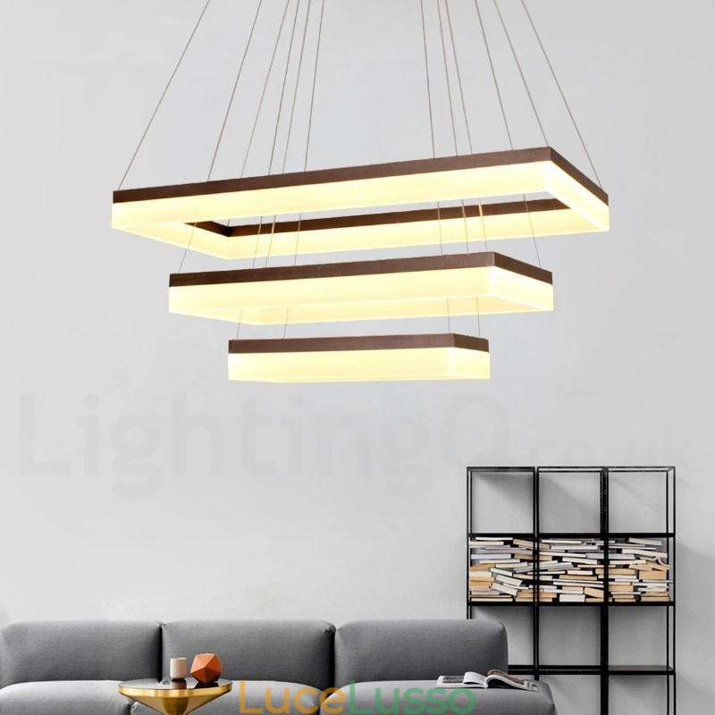 Lampada a sospensione moderna e contemporanea in stile Wi-Fi Smart dimmerabile a 3 livelli