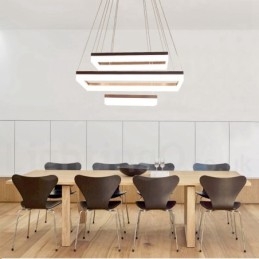 Lampada a sospensione moderna e contemporanea in stile Wi-Fi Smart dimmerabile a 3 livelli