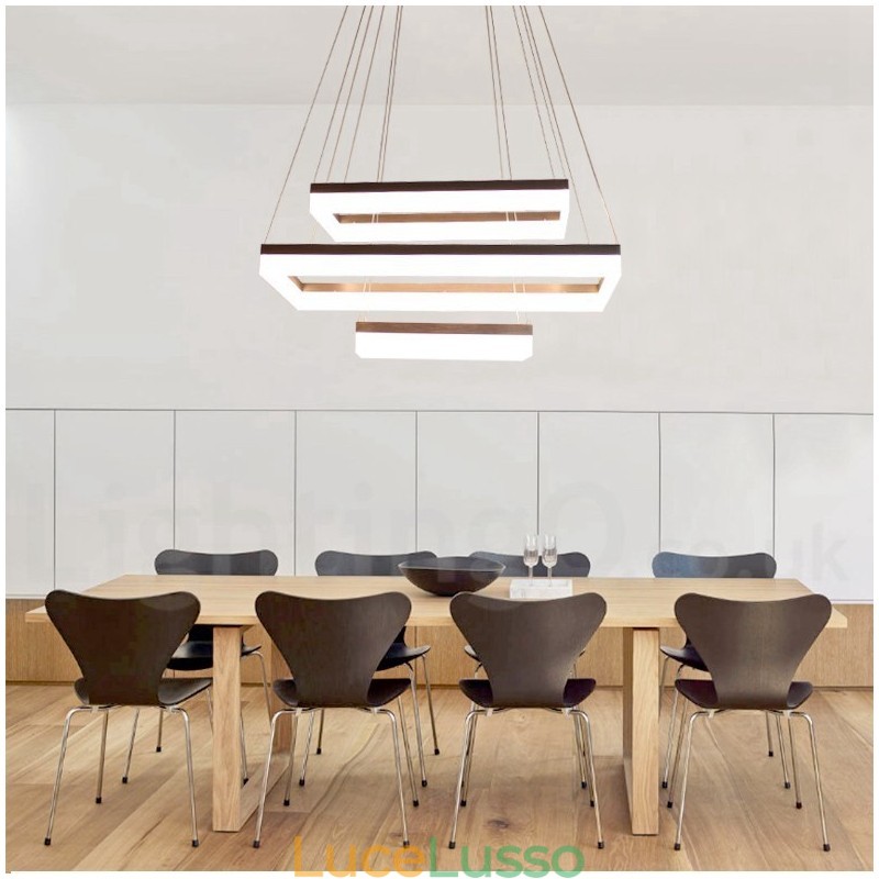 Lampada a sospensione moderna e contemporanea in stile Wi-Fi Smart dimmerabile a 3 livelli
